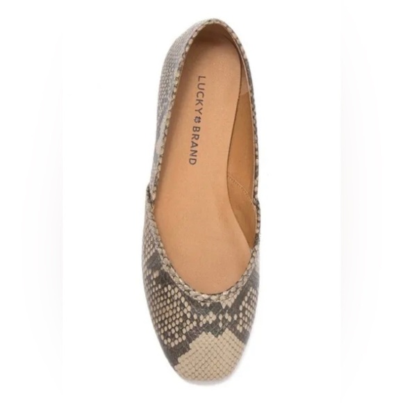 Ameena Ballet Flats Chinchilla Slither Snake Print Leather 9.5 - Picture 12 of 16